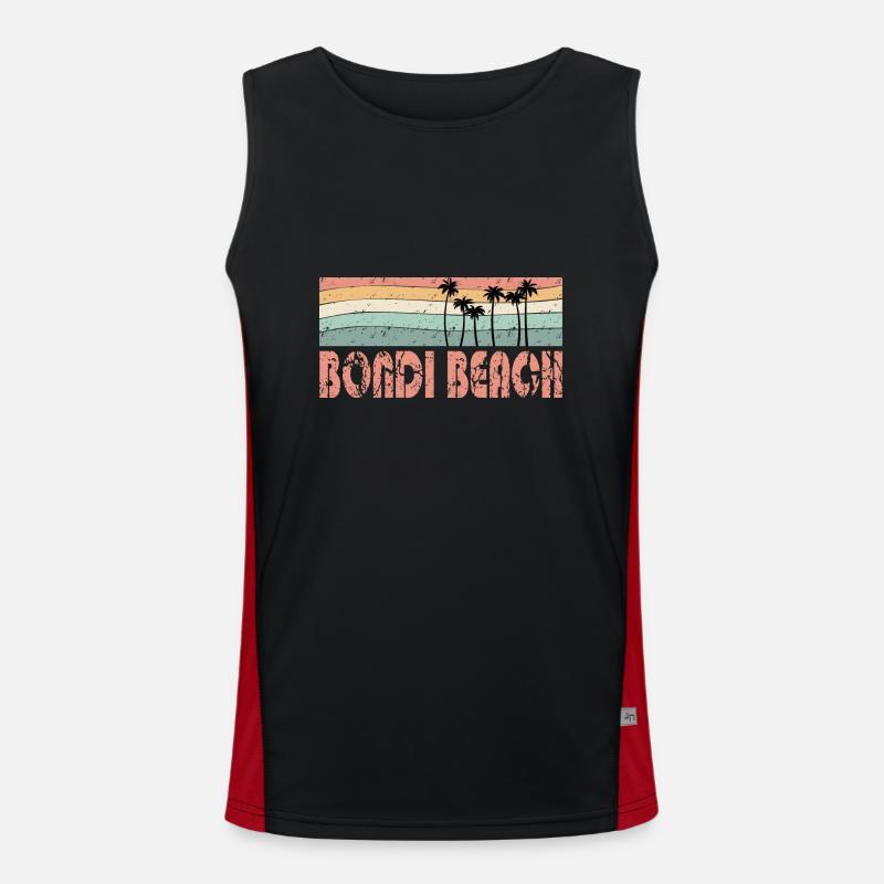BONDI BEACH retro style Men's Functional Contrast Tank Top 