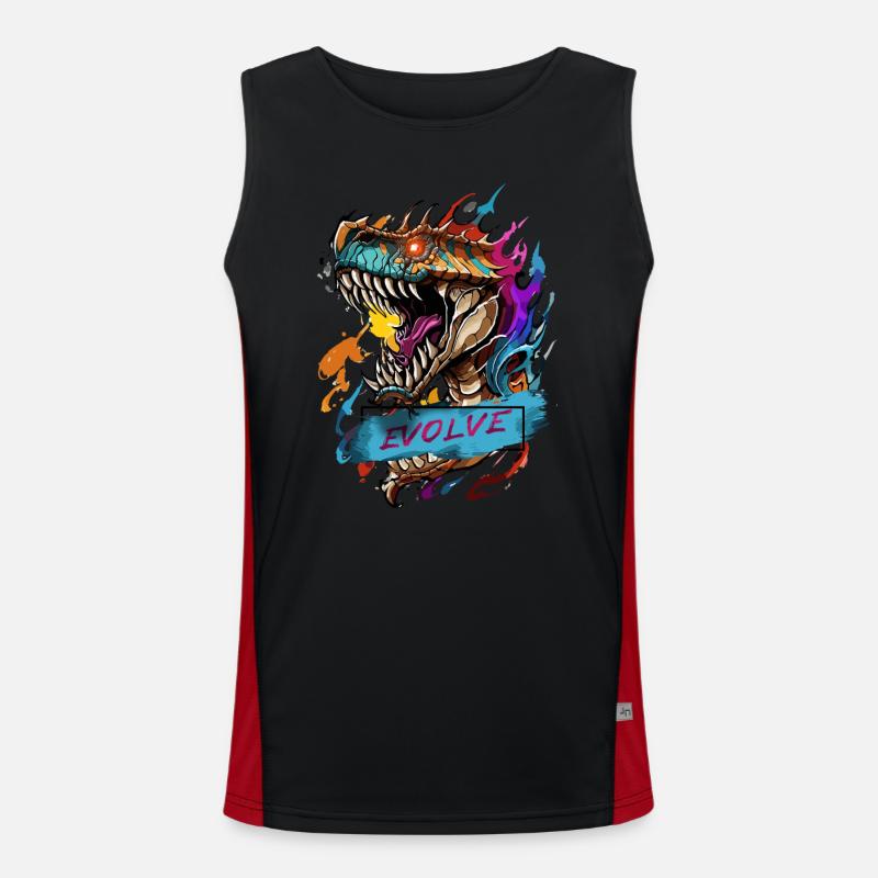 Roaring Evolution Men's Functional Contrast Tank Top 