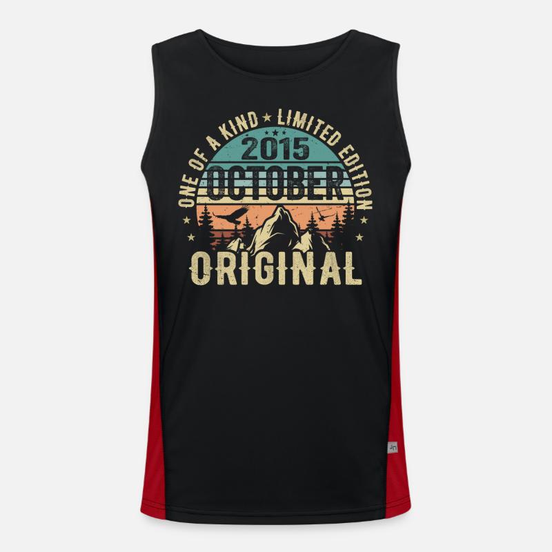 October 2015 Birthday Gift - October 2015 Men's Functional Contrast Tank Top 