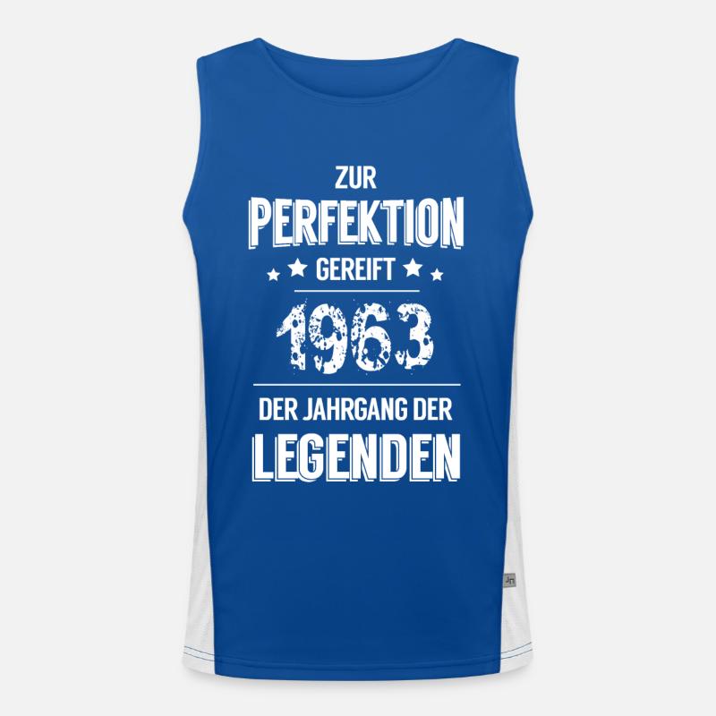 Legenden 1963 Funktionelles Kontrast-Tank Top für Männer 
