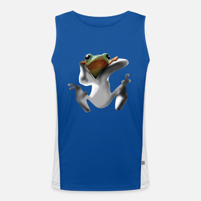 Frosch Funktionelles Kontrast-Tank Top für Männer 