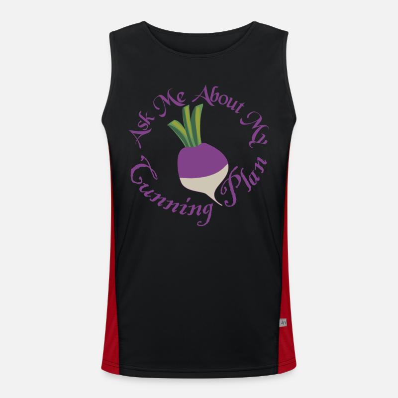 Ask Me About My Cunning Plan Blackadder Turnip Men's Functional Contrast Tank Top 