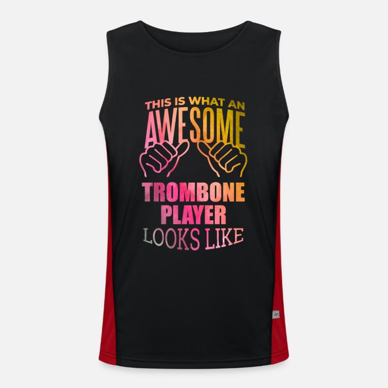 Posaune Funktionelles Kontrast-Tank Top für Männer 
