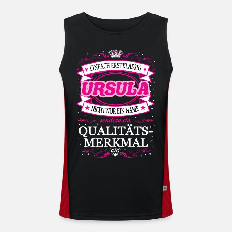 Quality feature Ursula simply first-class - Men's Functional Contrast Tank Top  - black/red