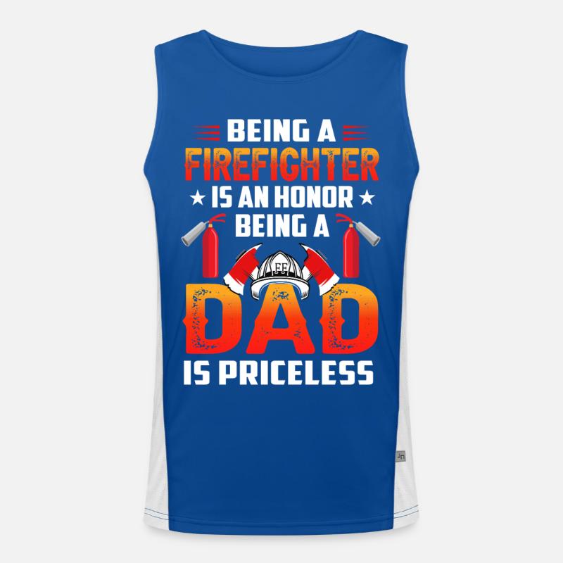 Papa pompier Débardeur respirant contrasté Homme 