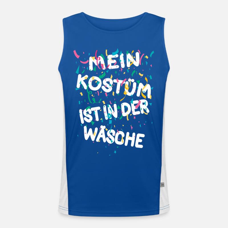 Carnaval Carnival - Mon costume est dans la buanderie Débardeur respirant contrasté Homme 