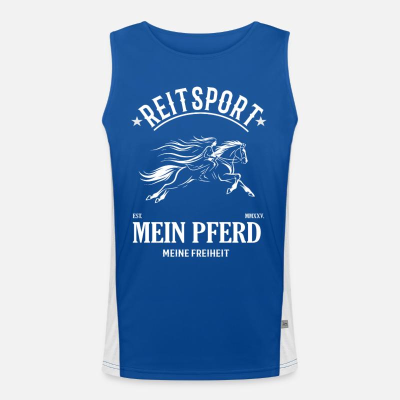 Équestre Mon Cheval Mon Liberté Design Débardeur respirant contrasté Homme 