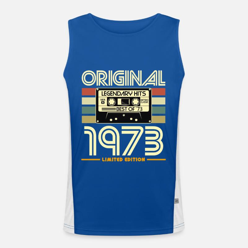 Original 1973 Cassette Retro Débardeur respirant contrasté Homme 