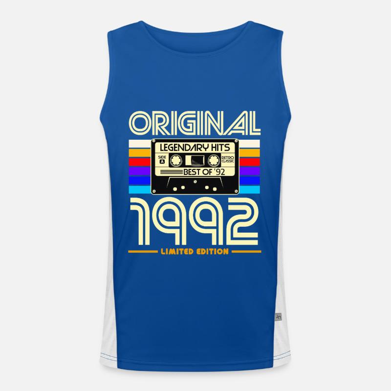Originale Legend Hits von 1992 Funktionelles Kontrast-Tank Top für Männer 