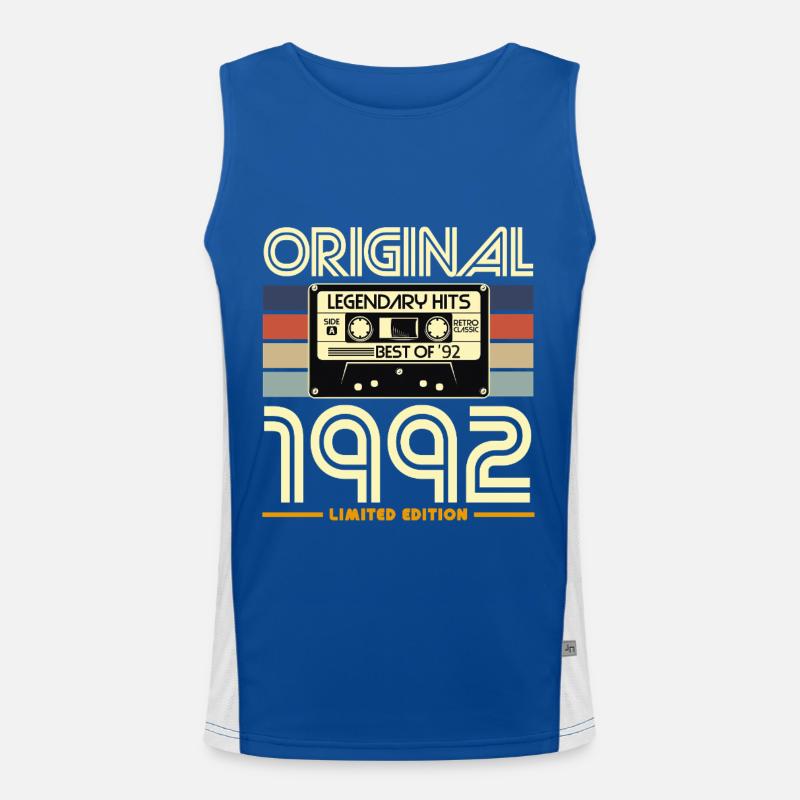Cassette Retro 1992 Limited Débardeur respirant contrasté Homme 
