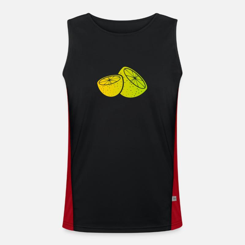 Citrons Débardeur respirant contrasté Homme 