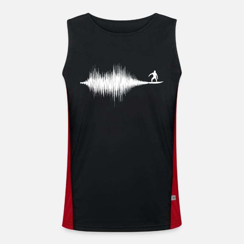Soundwave Soundwave Surfer Equilizer black Men's Functional Contrast Tank Top 