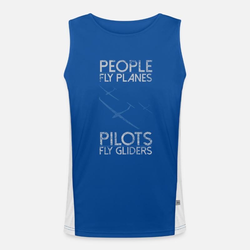 Gliding pilot Men's Functional Contrast Tank Top 