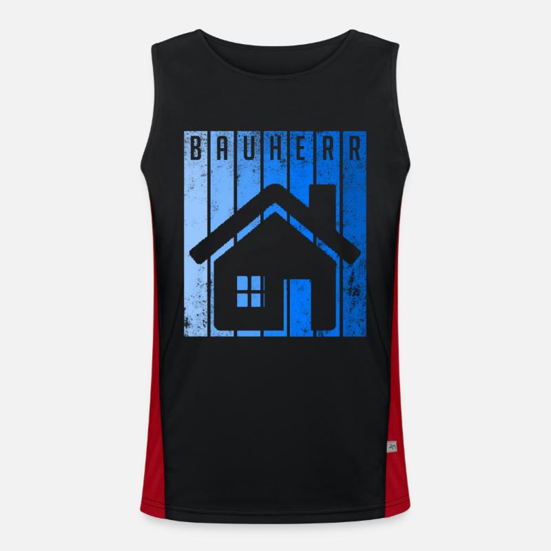 Client Construction Manager Men's Functional Contrast Tank Top 
