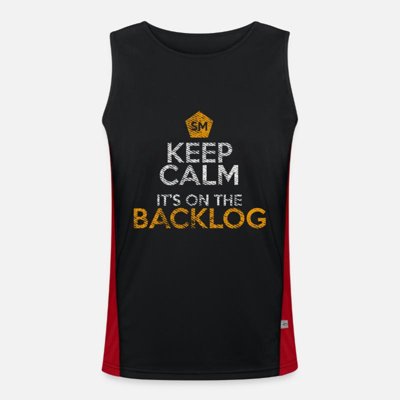Backlog Scrum Master Docker Computer Geek Men's Functional Contrast Tank Top 