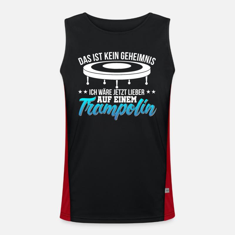 Trampolin Funktionelles Kontrast-Tank Top für Männer 