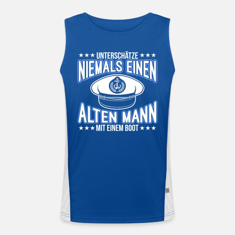 Boot Funktionelles Kontrast-Tank Top für Männer 