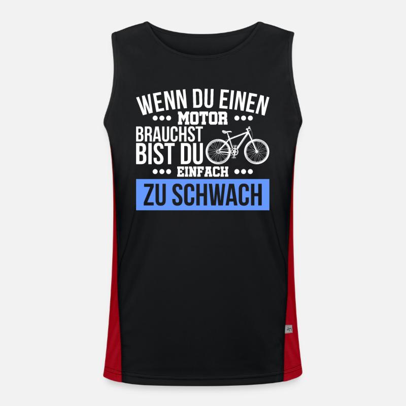 Anti E-Bike Funktionelles Kontrast-Tank Top für Männer 