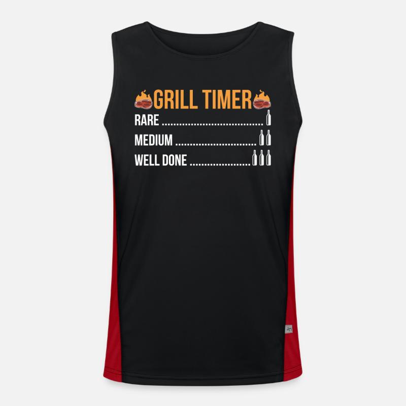 Grillen Funktionelles Kontrast-Tank Top für Männer 