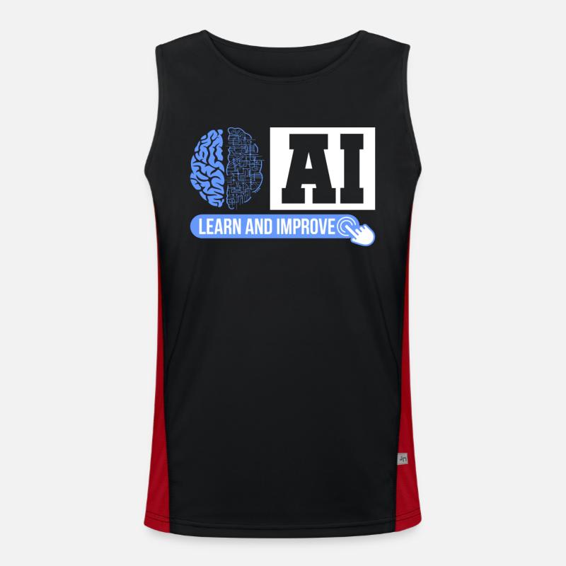 Statistician Neural Networks Deep Learning Gift Men's Functional Contrast Tank Top 