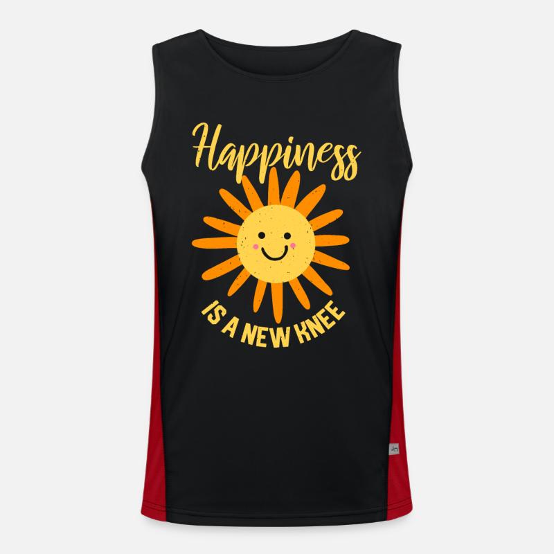 Bionic Titan Knieersatz Geschenk Funktionelles Kontrast-Tank Top für Männer 