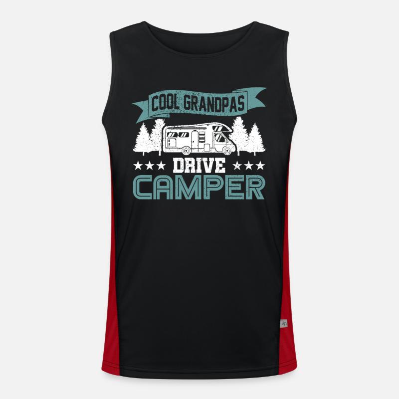 Recreational camper camper caravan gift Men's Functional Contrast Tank Top 