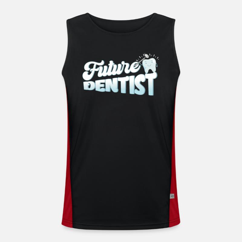 Teeth dentistry dentist gift Men's Functional Contrast Tank Top 