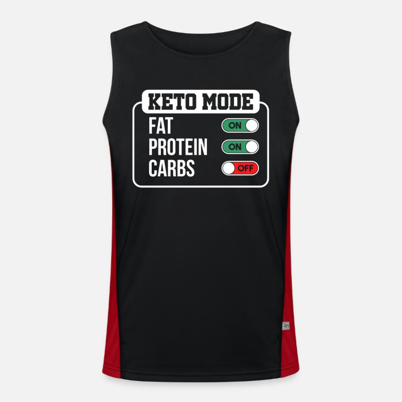 Diät Avocado Keto Geschenk Funktionelles Kontrast-Tank Top für Männer 
