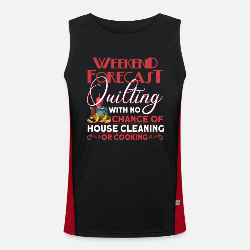 Näherin Patchwork Quilten Geschenk Funktionelles Kontrast-Tank Top für Männer 