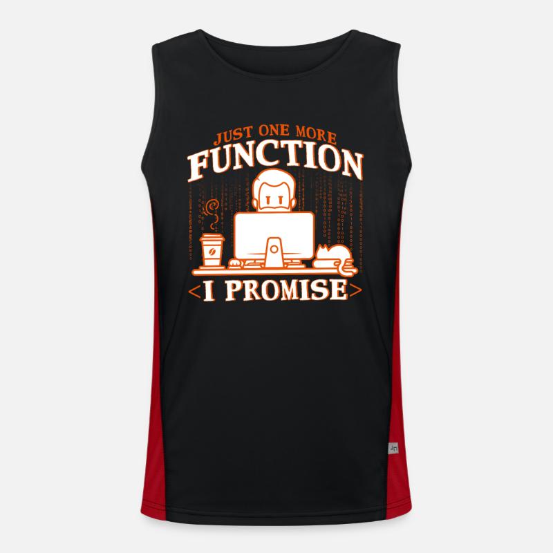 Softwareentwickler Computerfreak Programmierer Funktionelles Kontrast-Tank Top für Männer 