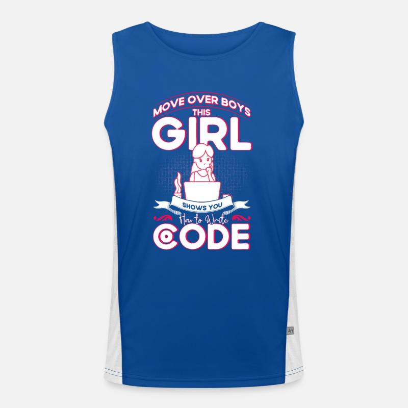 Softwareentwickler Entwickler Nerd Programmierer Funktionelles Kontrast-Tank Top für Männer 