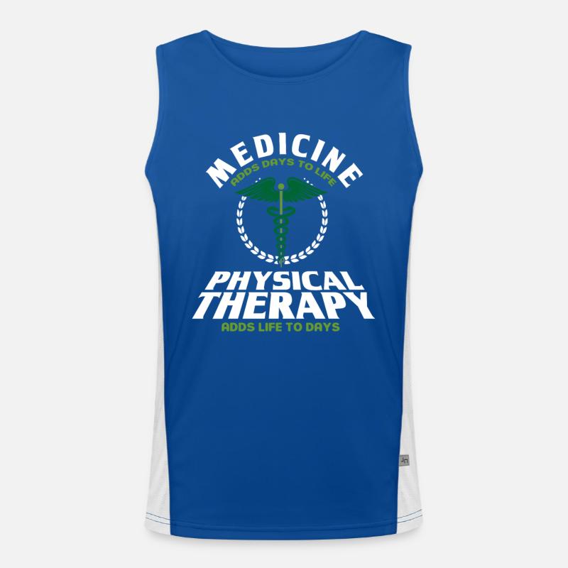 Therapist Physiotherapist Physiotherapy Gift Men's Functional Contrast Tank Top 