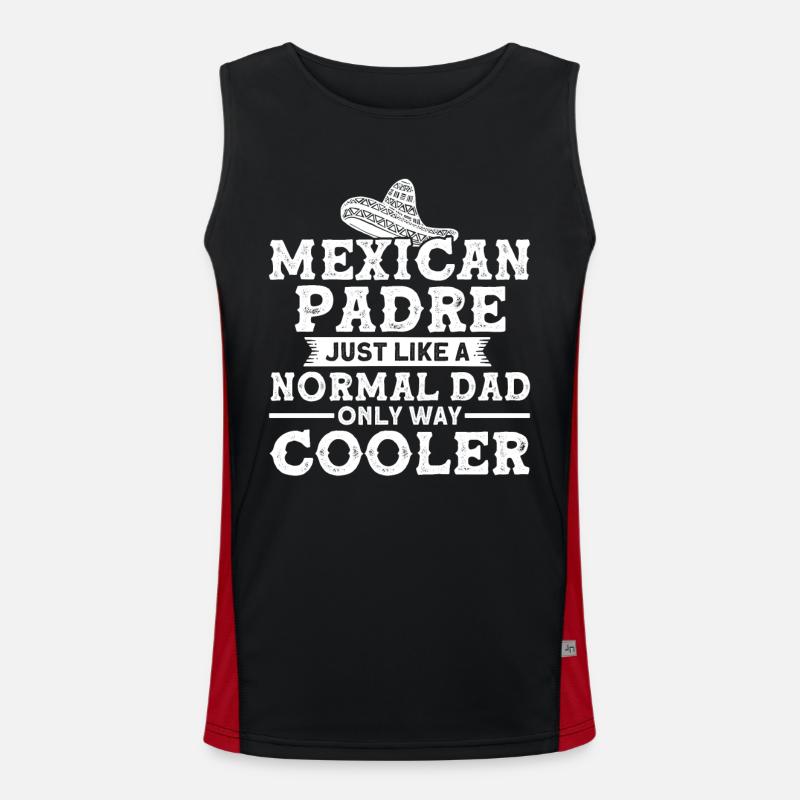 Drapeau mexicain mexicain Fier mexicain Débardeur respirant contrasté Homme 