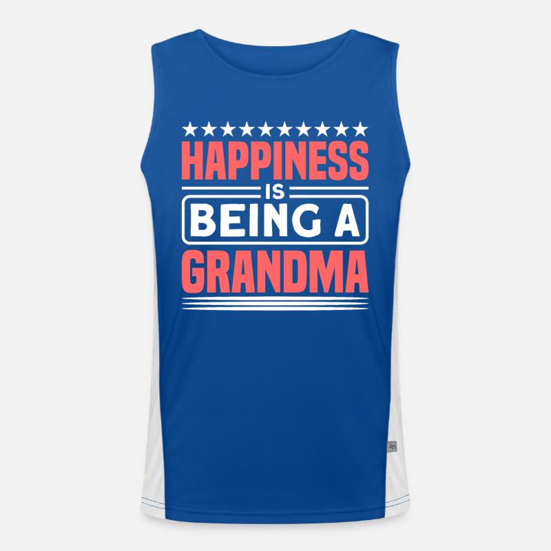 Großmama Großmutter Oma Geschenk Funktionelles Kontrast-Tank Top für Männer 