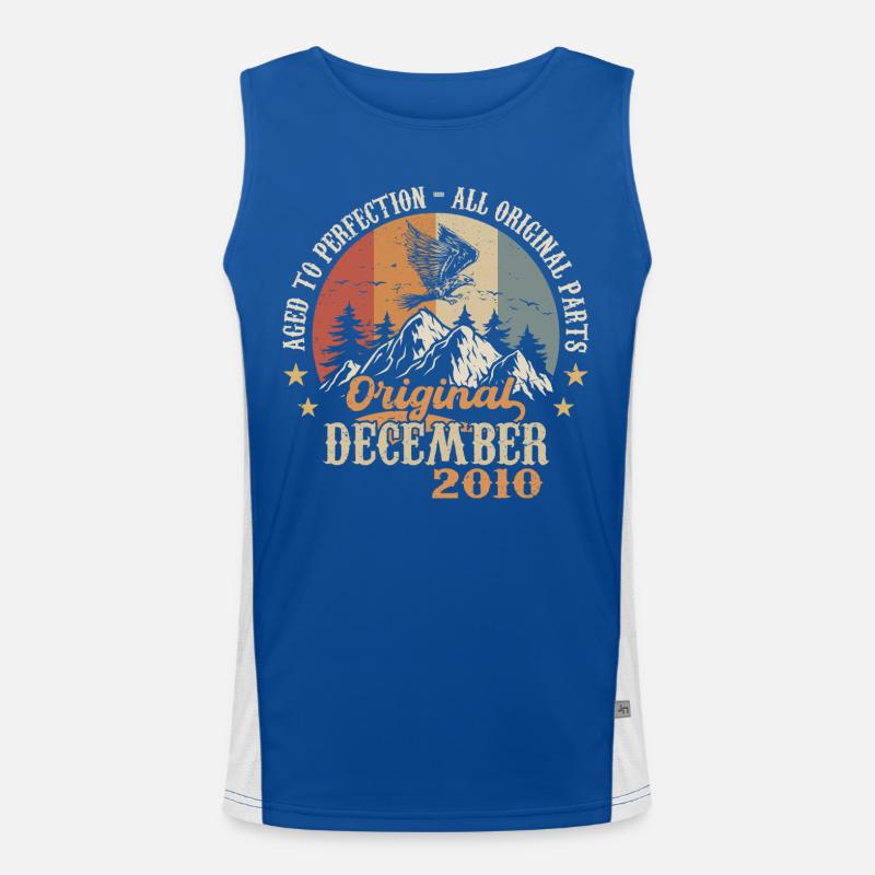 Dezember 2010 Jubiläum 2010 Legenden Dezember Funktionelles Kontrast-Tank Top für Männer 