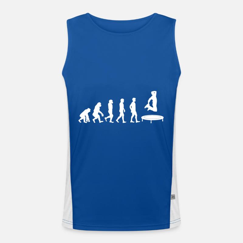 Trampolin Evolution Funktionelles Kontrast-Tank Top für Männer 