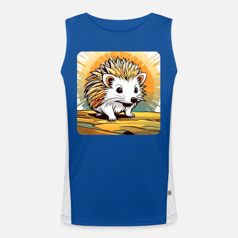 Mignon petit hérisson Débardeur respirant contrasté Homme 