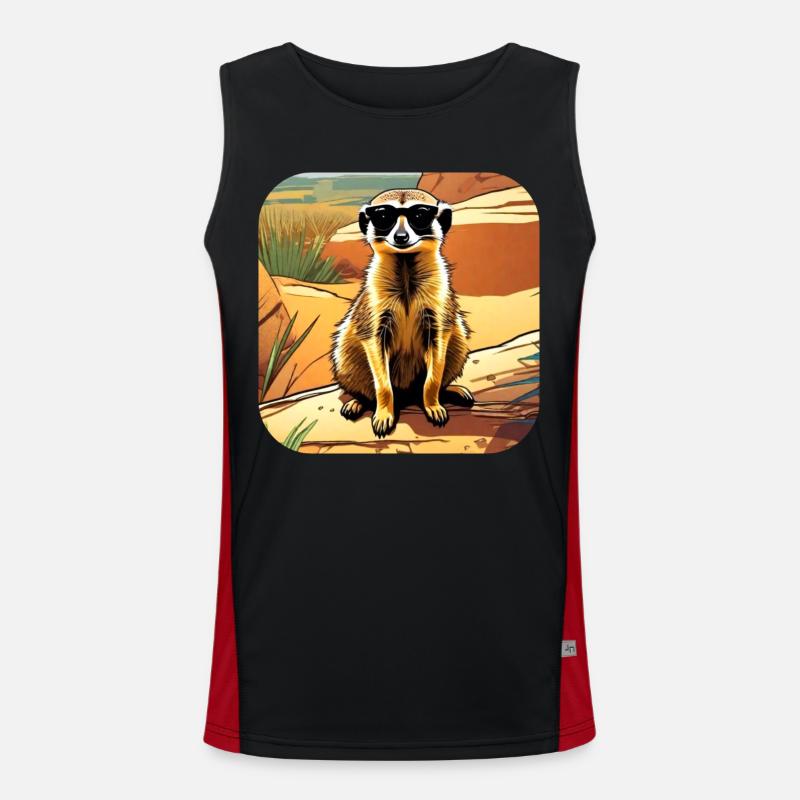 Suricate mignon Débardeur respirant contrasté Homme 