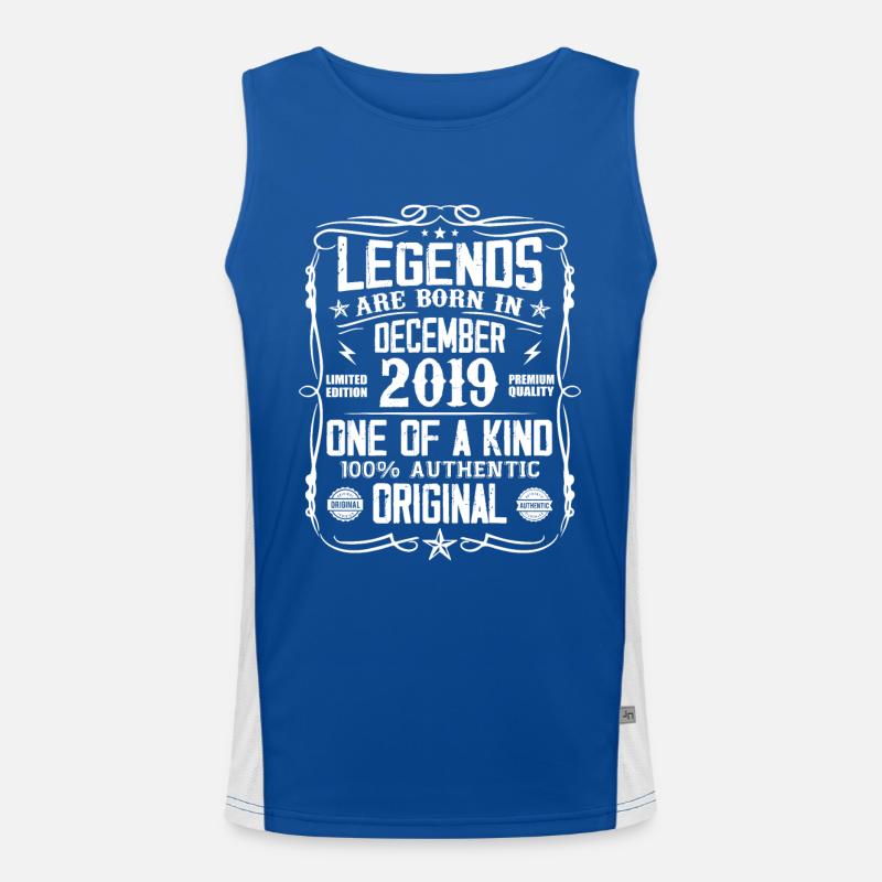 Geboren im Dezember 2019 Geburtstagsgeschenk 2019 Funktionelles Kontrast-Tank Top für Männer 