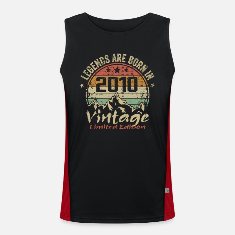 Die Legenden wurden in den Jahren 2010 - 2010 geboren Funktionelles Kontrast-Tank Top für Männer 