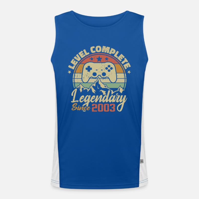 2003 Geburtstagsgeschenk Komplettes Level - 2003 Funktionelles Kontrast-Tank Top für Männer 