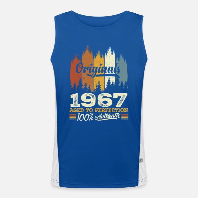 1967 Vintage Original 1967 Geburtstagsgeschenk Funktionelles Kontrast-Tank Top für Männer 