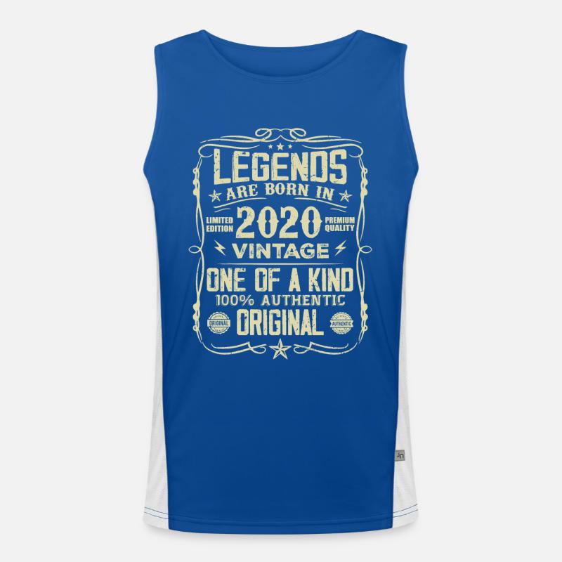Made In 2020 Vintage Geburtstagsgeschenk 2020 Funktionelles Kontrast-Tank Top für Männer 