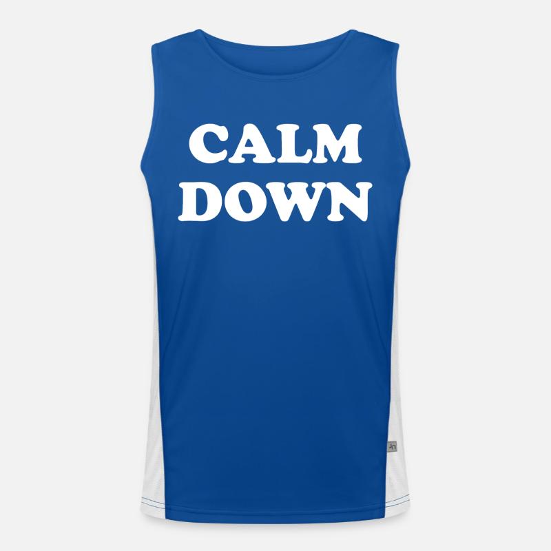 Graphique Calm Down Débardeur respirant contrasté Homme 
