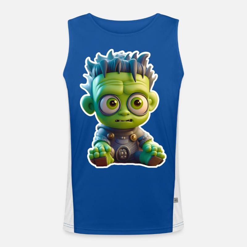 Babyfrankenstein Funktionelles Kontrast-Tank Top für Männer 