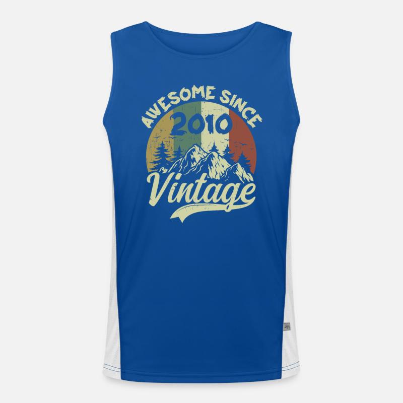 Jahrgang 2010 Geburtstagsgeschenk 2010 Funktionelles Kontrast-Tank Top für Männer 