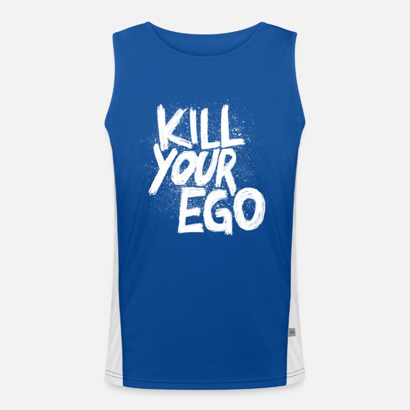 Kill your Ego Funktionelles Kontrast-Tank Top für Männer 
