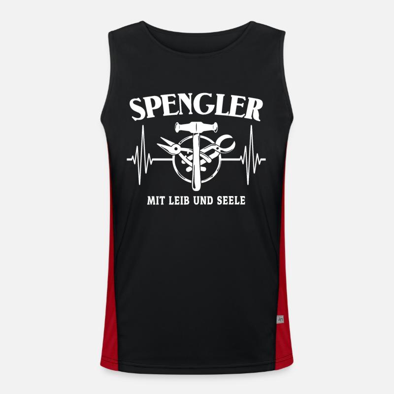 Spengler EKG Bauspengler Funktionelles Kontrast-Tank Top für Männer 
