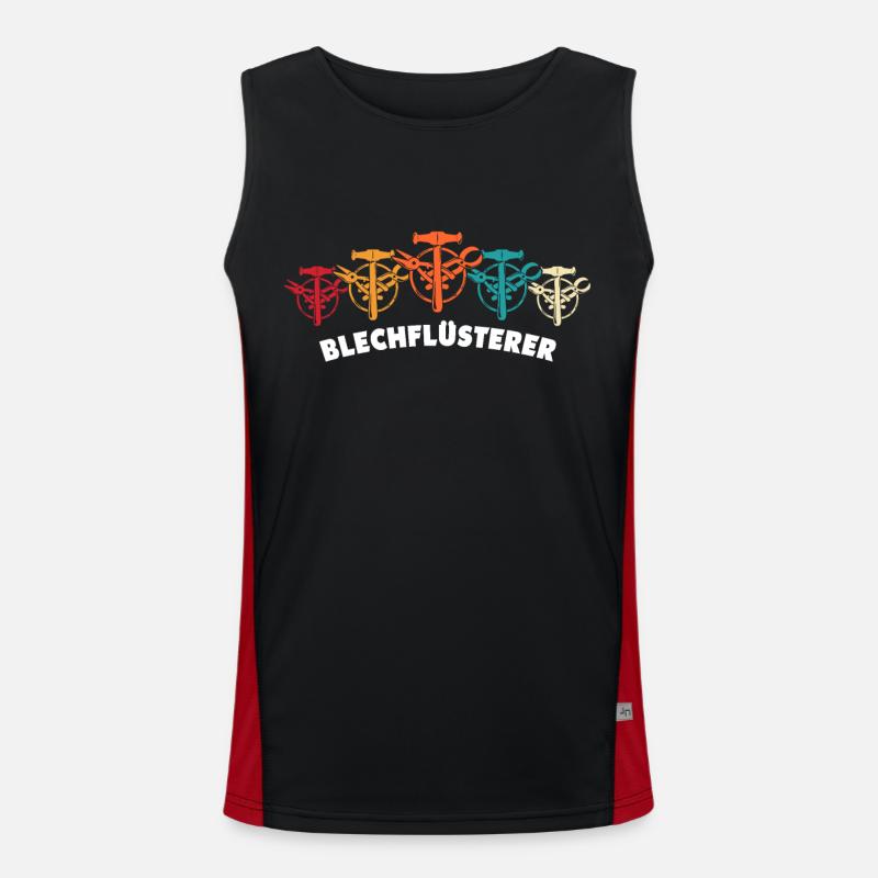 Spengler Beruf Bauspengler Sprüche Funktionelles Kontrast-Tank Top für Männer 