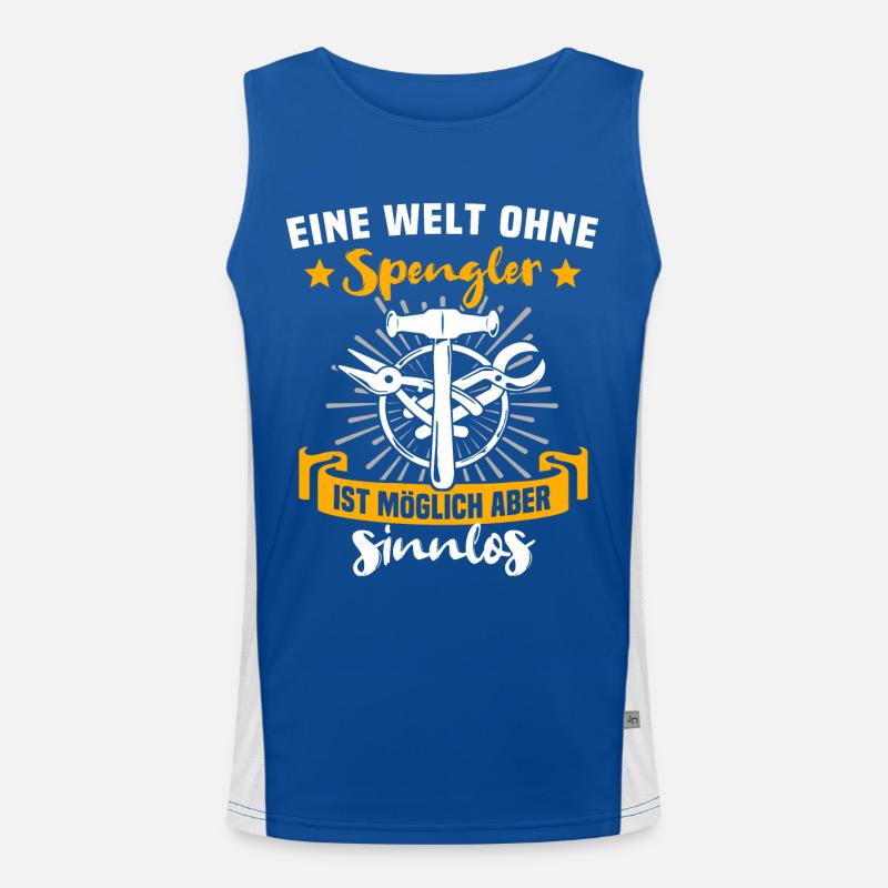 Spengler Bauspengler Karrosseriespengler Funktionelles Kontrast-Tank Top für Männer 